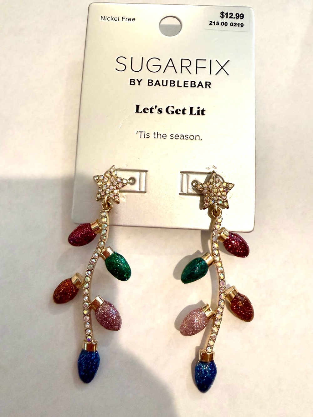 Sugarfix by BaubleBar Multicolor Glitter Star Drop Earrings